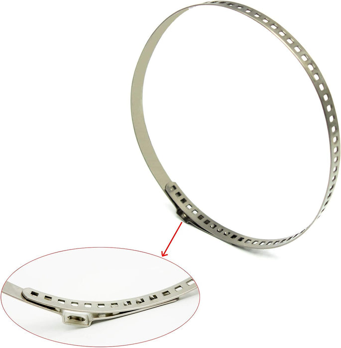 Kit de abrazadera de crimpado universal de acero inoxidable con eje ajustable CV, 24 piezas (12 piezas S+ 12 piezas grandes) - Quierox - Tienda Online