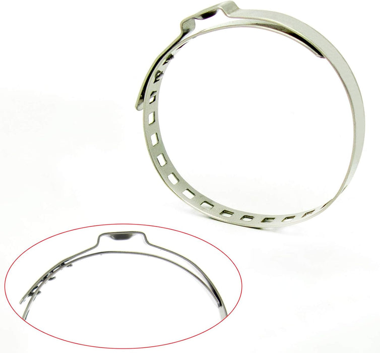 Kit de abrazadera de crimpado universal de acero inoxidable con eje ajustable CV, 24 piezas (12 piezas S+ 12 piezas grandes) - Quierox - Tienda Online