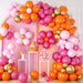 Kit de arco de guirnalda de globos rosa y naranja, 126 globos de látex dorado de metal cromado rosa y naranja - Quierox - Tienda Online