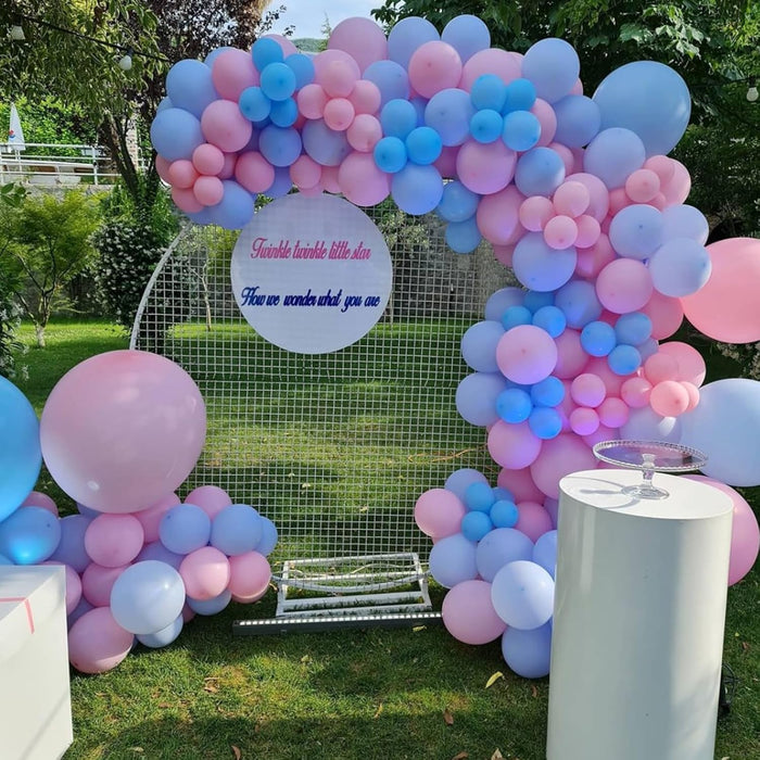 Kit de arco de guirnalda de globos rosas y azules, 134 piezas - Quierox - Tienda Online