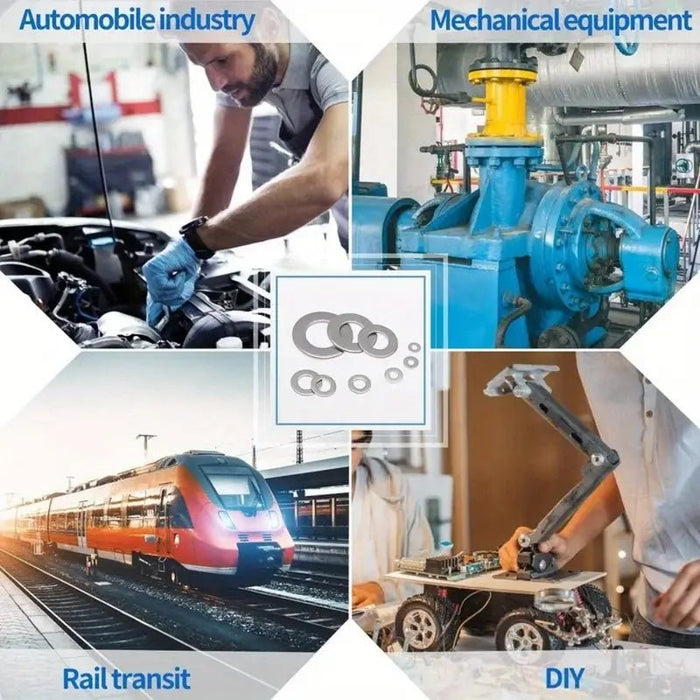 Kit de Arreglo de Arandelas Planas de Acero Inoxidable, 580 piezas, Arandelas Metálicas - Quierox - Tienda Online