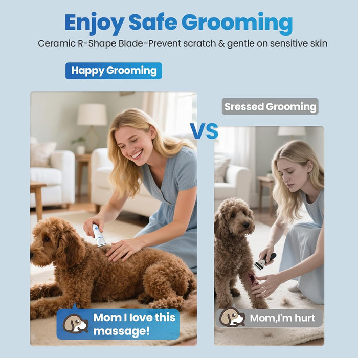 Kit de aseo 3 en 1 para perros y gatos – Cortapelos inalámbrico recargable para mascotas - Quierox - Tienda Online