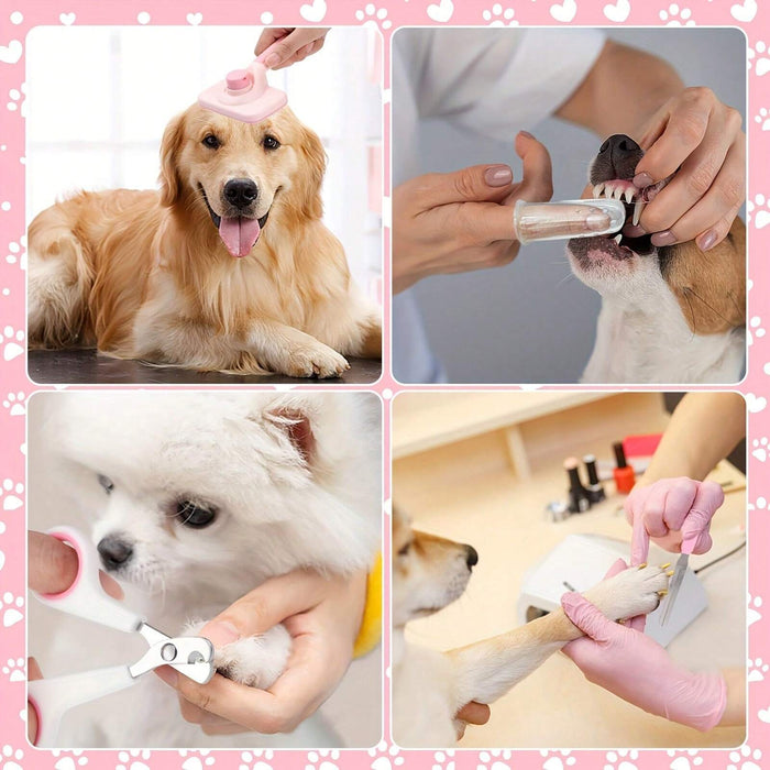 Kit de aseo para perros de 8 piezas limpieza para mascotas - Quierox - Tienda Online