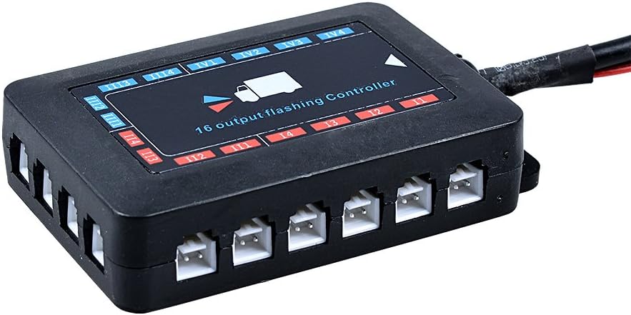 Kit de barra de luces estroboscópicas de advertencia de emergencia de 16 x 12 V y 2 LED de color ámbar con clips - Quierox - Tienda Online