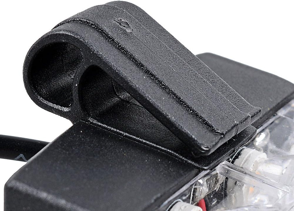 Kit de barra de luces estroboscópicas de advertencia de emergencia de 16 x 12 V y 2 LED de color ámbar con clips - Quierox - Tienda Online