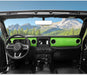 Kit de cubierta decorativa para panel de tablero y consola central para Jeep Wrangler JL JLU y Jeep Gladiator JT (2018 - 2021) (verde) - Quierox - Tienda Online