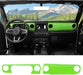 Kit de cubierta decorativa para panel de tablero y consola central para Jeep Wrangler JL JLU y Jeep Gladiator JT (2018 - 2021) (verde) - Quierox - Tienda Online