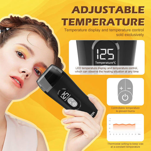 kit de depilación con rodillo de miel para pieles sensibles - Quierox - Tienda Online