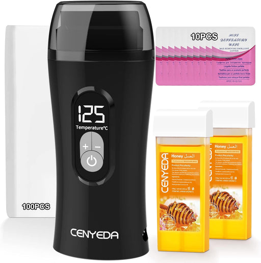 kit de depilación con rodillo de miel para pieles sensibles - Quierox - Tienda Online