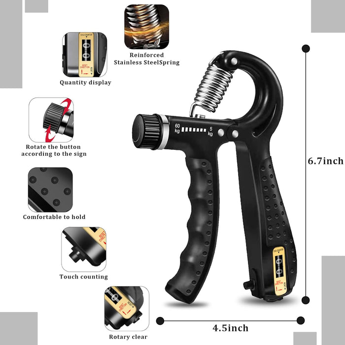 Kit de dispositivo de entrenamiento de fortalecimiento de fuerza de agarre - Quierox - Tienda Online