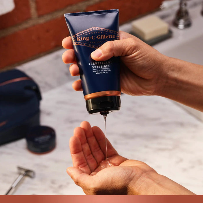 Kit de estilismo KING C GILLETTE: maquinilla de afeitar de 5 hojas y gel de afeitar de 150 ml - Quierox - Tienda Online
