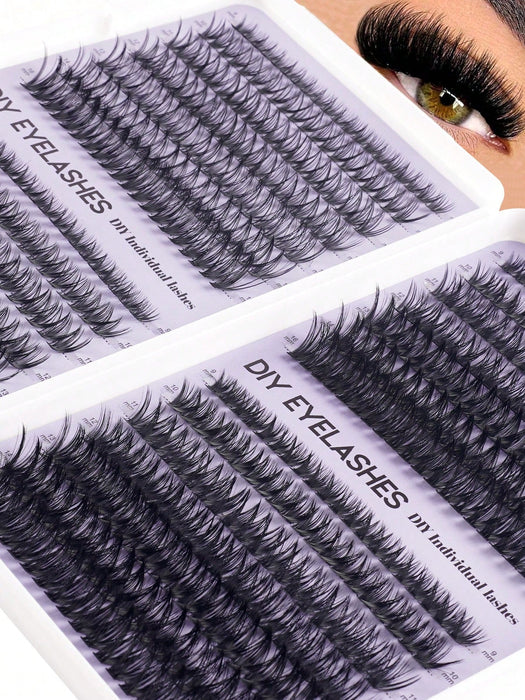 Kit de extensión de pestañas de longitud mixta de 280pcs - Quierox - Tienda Online