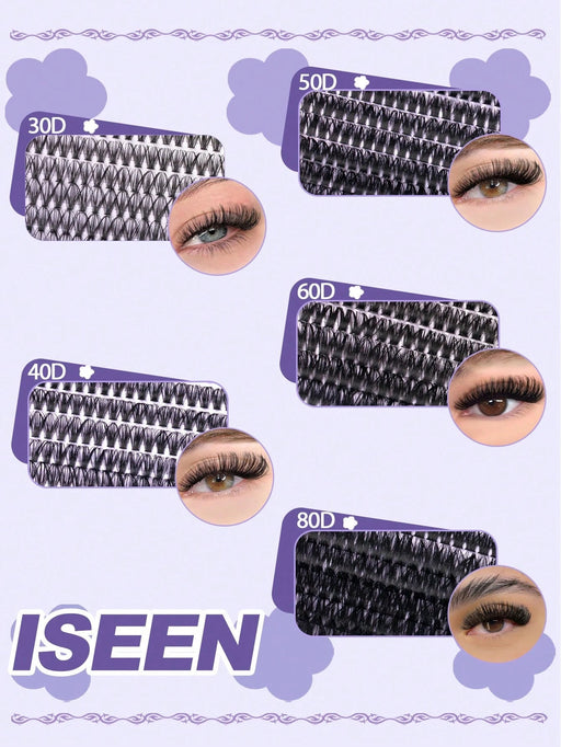 Kit de extensiones de pestañas con rizo en D de 280pcs, grupos de pestañas individuales - Quierox - Tienda Online