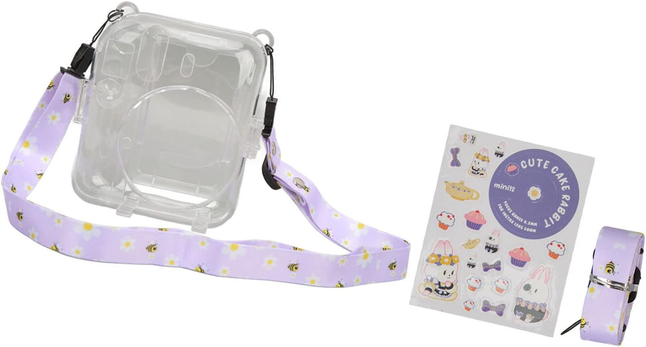 Kit de funda para cámara Mini 12, carcasa rígida de policarbonato transparente con correa para el hombro - Quierox - Tienda Online