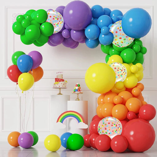 Kit de guirnalda de arco de globos de 96 piezas de látex de colores - Quierox - Tienda Online