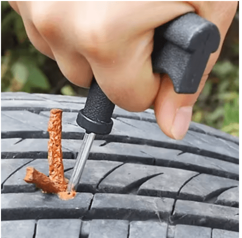 Kit de herramientas de reparación de neumáticos de coche de 6 piezas con tiras de goma - Quierox - Tienda Online