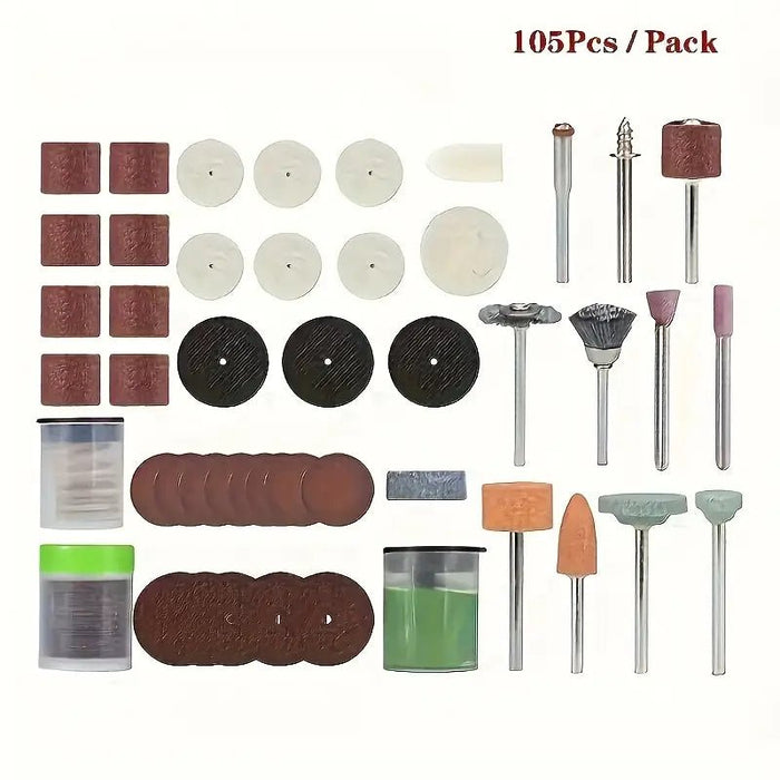 Kit de Herramientas Rotativas Mini de 105 Piezas Conjunto de cabezas de lijado - Quierox - Tienda Online