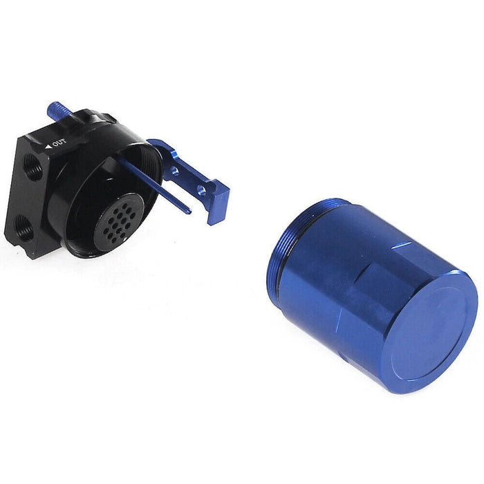 Kit de lata de captura de aceite 300 ml deflector de tanque depósito respirador filtro azul universal - Quierox - Tienda Online