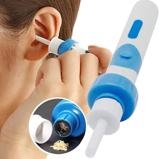 Kit de limpieza de oídos eléctrico con 2 cabezales de repuesto de silicona para adultos y niños - Quierox - Tienda Online
