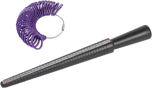 Kit de medición de tamaño de anillo, incluye varilla de medición y anillos de tamaño de dedo - Quierox - Tienda Online