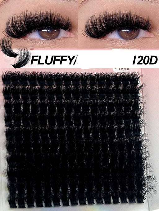 Kit de pestañas postizas esponjosas en grupos de 120D. - Quierox - Tienda Online