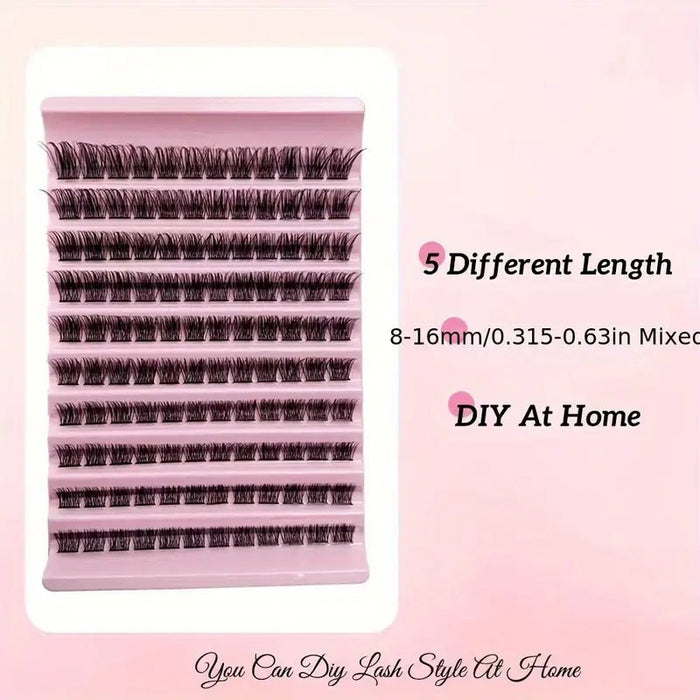 Kit de Pestañas Postizas Estilo Europeo y Americano de 10 Filas - Quierox - Tienda Online