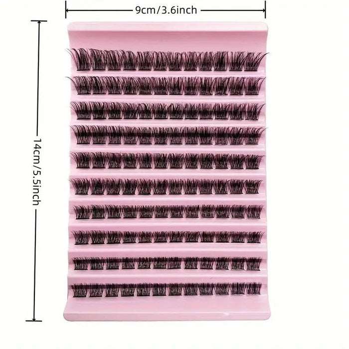 Kit de Pestañas Postizas Estilo Europeo y Americano de 10 Filas - Quierox - Tienda Online
