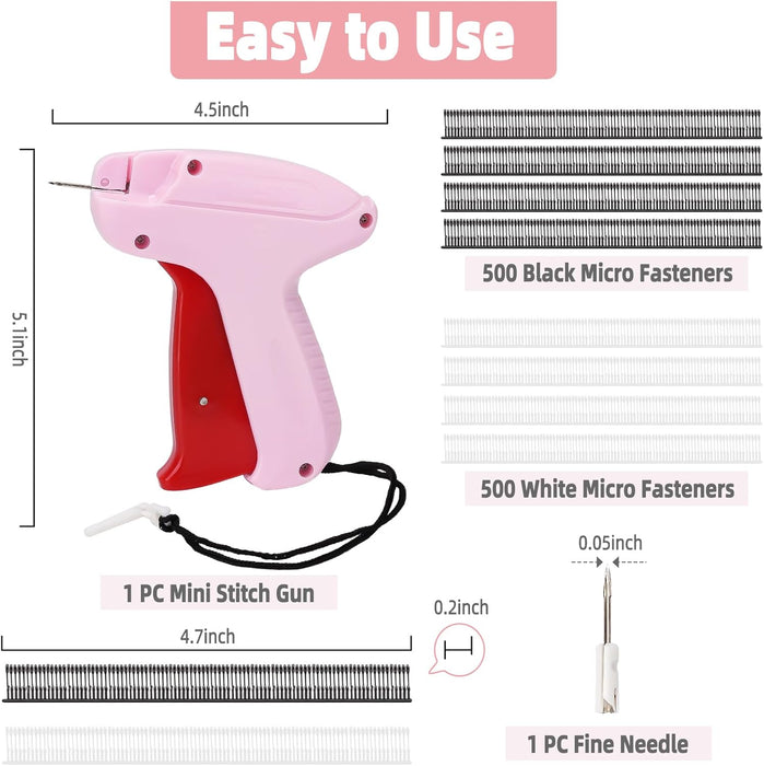 Kit de pistola de micro puntadas, pistola de fijación rápida de ropa para ropa - Quierox - Tienda Online