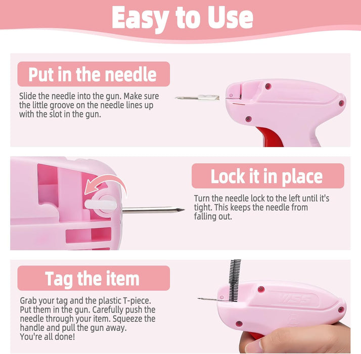Kit de pistola de micro puntadas, pistola de fijación rápida de ropa para ropa - Quierox - Tienda Online