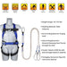 Kit de protección anticaídas con arnés de seguridad: Arneses de cuerpo completo - Quierox - Tienda Online