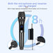 Kit de Receptor de Micrófono Inalámbrico, Micrófono Inalámbrico UHF ABS de Metal con Carga USB - Quierox - Tienda Online