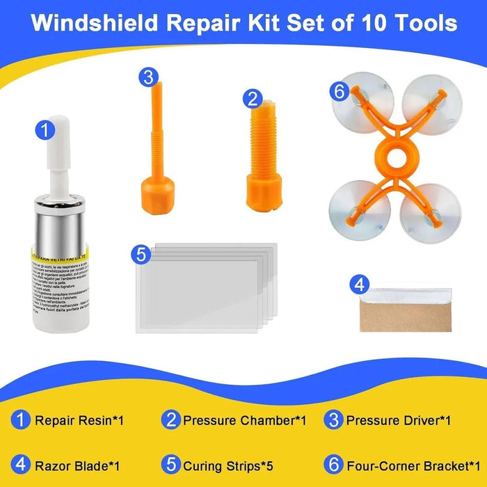 KIT DE REPARACIÓN DE GRIETAS EN EL CRISTAL DEL PARABRISAS - Quierox - Tienda Online