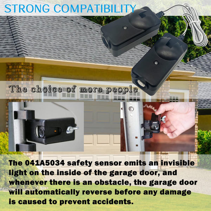 Kit de sensor de seguridad 2025 41A5034 compatible con abridor de puerta de garaje - Quierox - Tienda Online