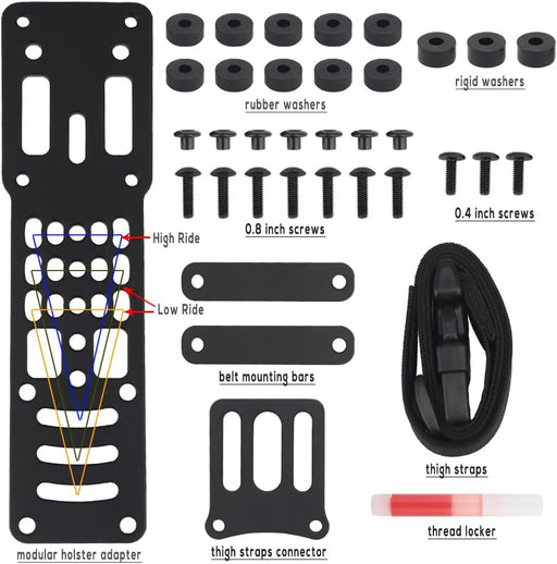 Kit de sistema de bloqueo rápido con placa de inclinación negativa de funda - Quierox - Tienda Online