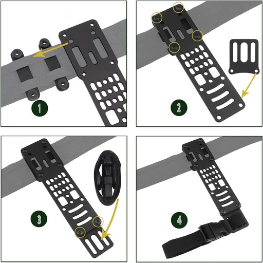 Kit de sistema de bloqueo rápido con placa de inclinación negativa de funda - Quierox - Tienda Online