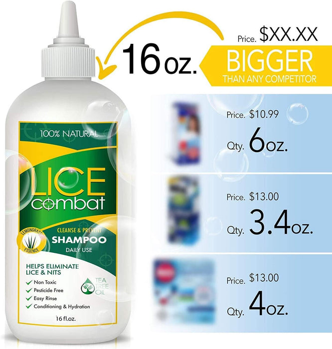 Kit de tratamiento para piojos | Champú, crema repelente sin enjuague y dos peines - Quierox - Tienda Online