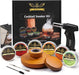 Kit para ahumar cócteles: ahumador de madera antiguo hecho a mano con soplete, 6 sabores - Quierox - Tienda Online