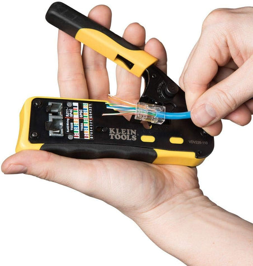 Klein Tools Crimpadora de cables modular, pelacables y cortador de cables VDV226-110 - Quierox - Tienda Online