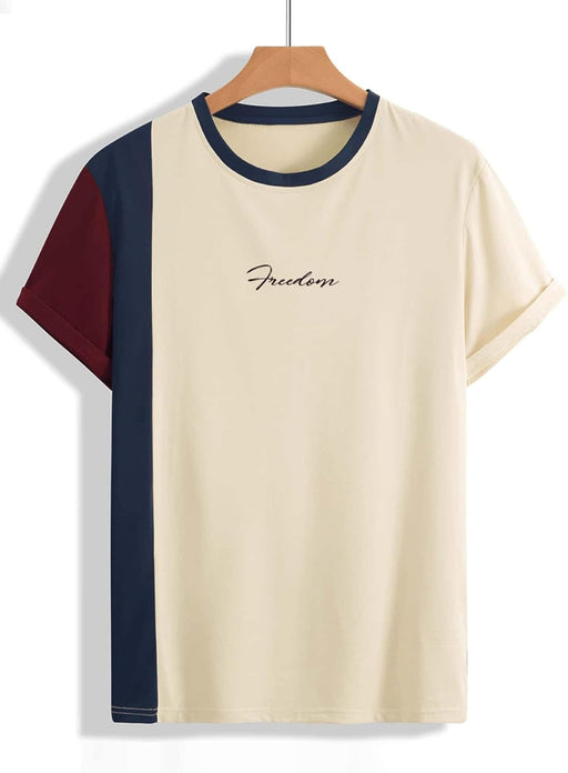 KNETE Camisetas para hombre con letras gráficas y bloques de color - Quierox - Tienda Online