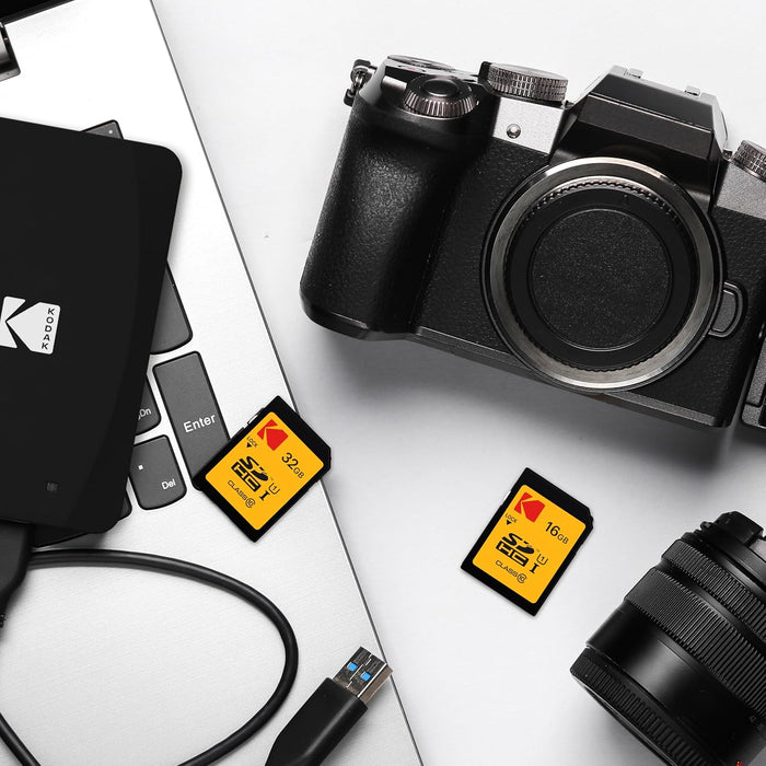 KODAK Tarjeta SDHC UHS - I U1 V10 Premium, velocidad de lectura de hasta 85 MB/s, para video Full HD - Quierox - Tienda Online