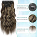 KooKaStyle 1 pieza de Extension de cabello sintético con pinzas, largo y ondulado - Quierox - Tienda Online