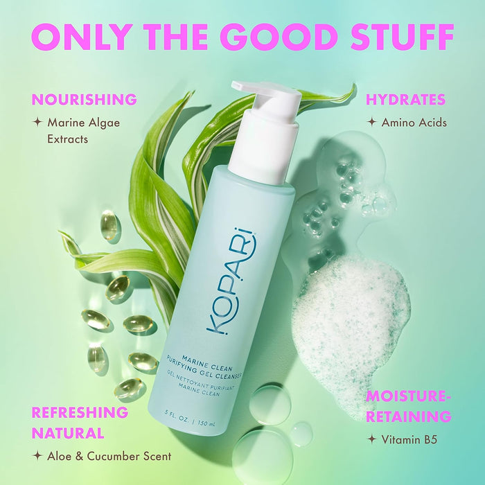 Kopari Marine Clean Limpiador en gel purificador 5FL. OZ. / 159 ML - Quierox - Tienda Online