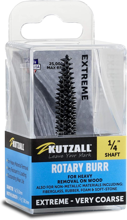 Kutzall Rebaba rotativa de cono extremo, eje de 1⁄4", muy grueso - Quierox - Tienda Online