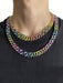 Kuuioe - Collar de cadena con incrustaciones de diamantes de imitación, estilo europeo - Quierox - Tienda Online