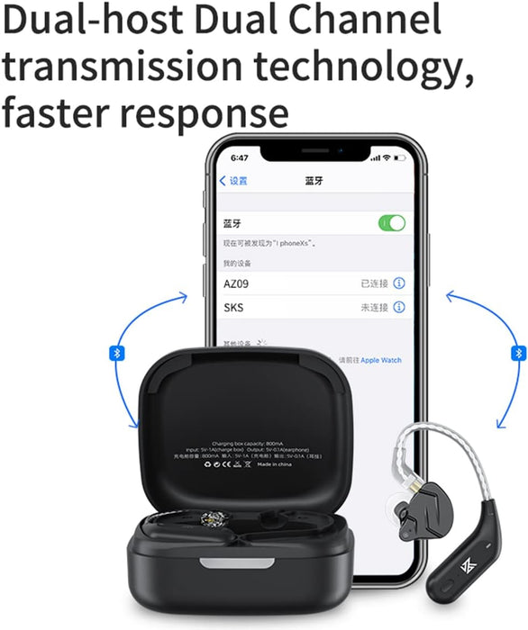 KZ AZ09 - Módulo Bluetooth 5.4 inalámbrico impermeable para oídos (pin C) - Quierox - Tienda Online