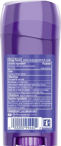 Lady Speed Stick Invisible Dry Antitranspirante y desodorante, polvo fresco, 2.3 onzas - Quierox - Tienda Online