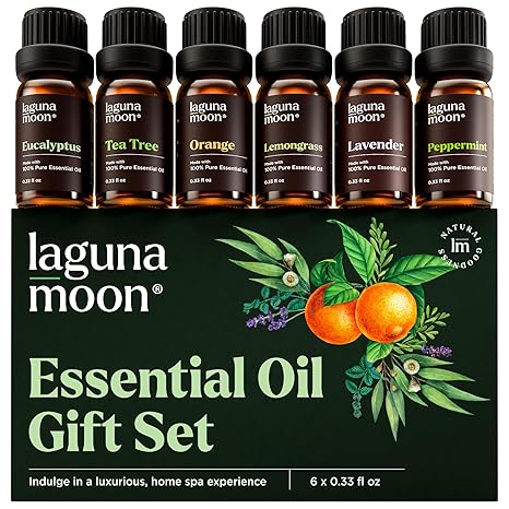LagunaMoon - Paquete de 6 aceites esenciales con caja de regalo - Quierox - Tienda Online