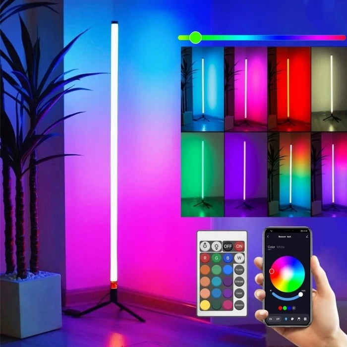 Lámpara de ambiente LED RGB para suelo de pie, para esquinas interiores - Quierox - Tienda Online