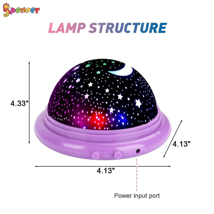 Lámpara de estrellas, luna y cielo estrellado multicolor. - Quierox - Tienda Online