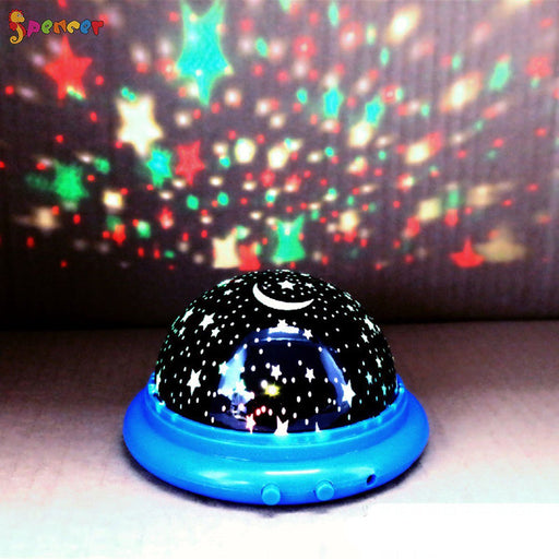 Lámpara de estrellas, luna y cielo estrellado multicolor. - Quierox - Tienda Online
